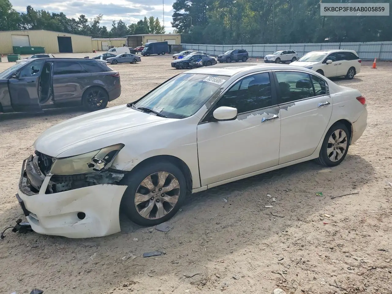 HONDA ACCORD 2010, VIN 5KBCP3F86AB005859