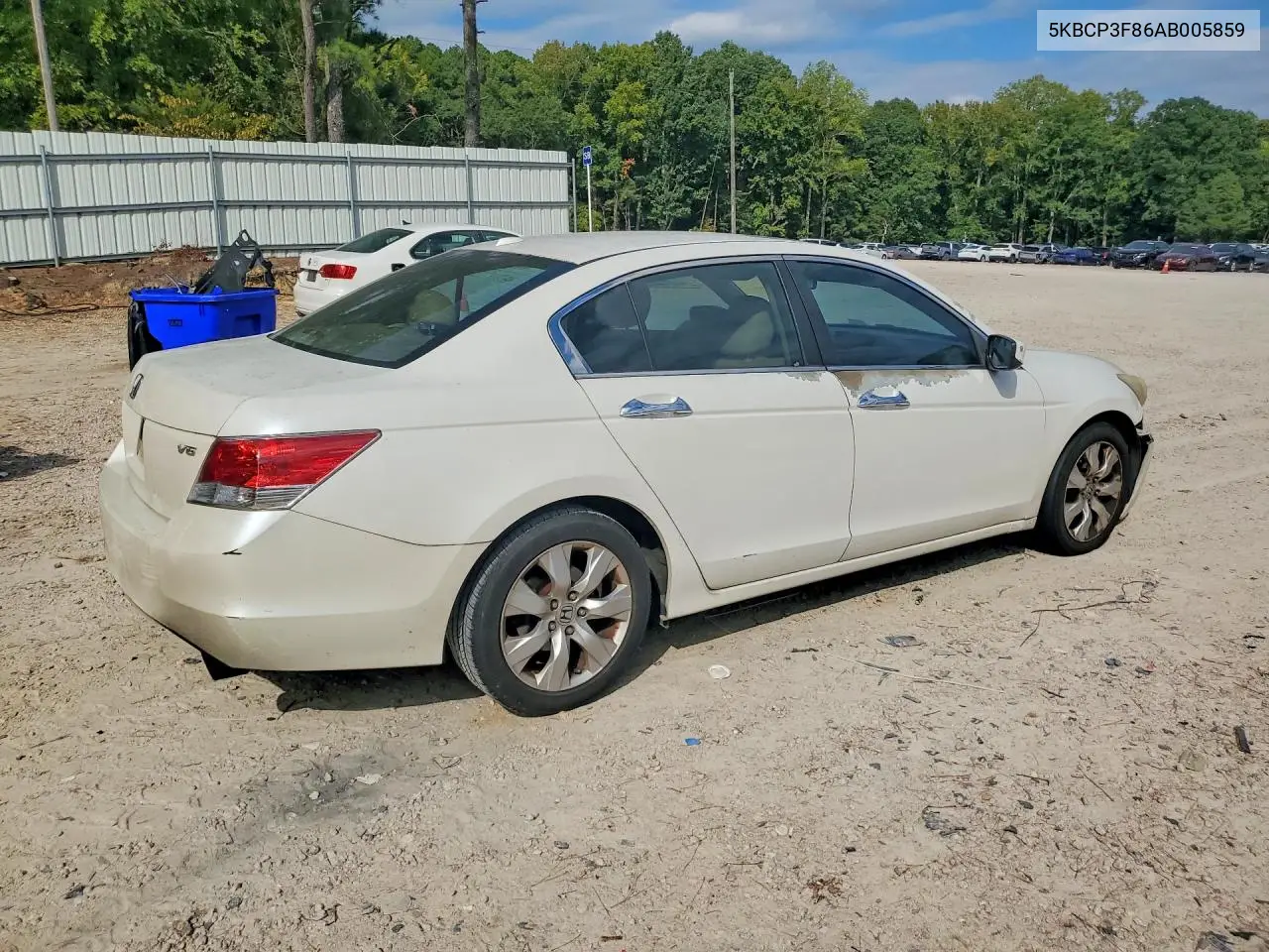 2010 HONDA ACCORD VIN 5KBCP3F86AB005859 — фото 3