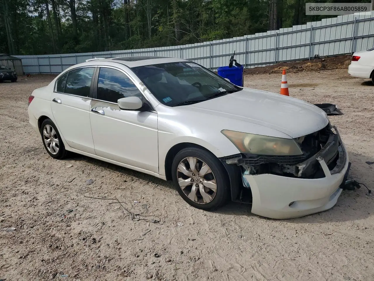 2010 HONDA ACCORD VIN 5KBCP3F86AB005859 — фото 4