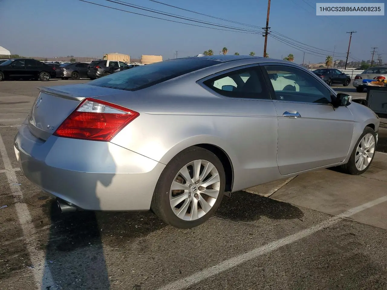 2010 HONDA ACCORD VIN 1HGCS2B86AA008235 — фото 3