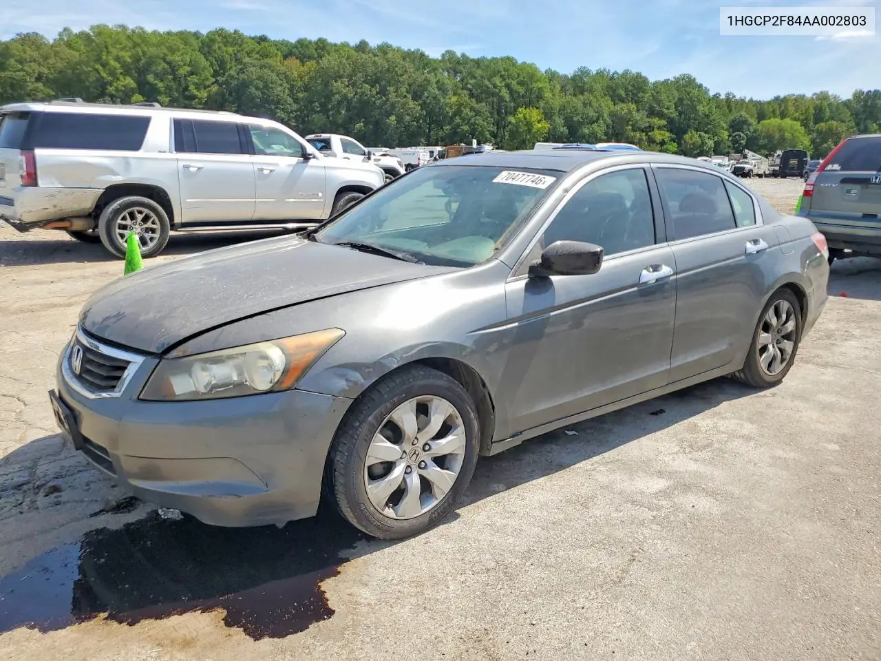 HONDA ACCORD 2010, VIN 1HGCP2F84AA002803
