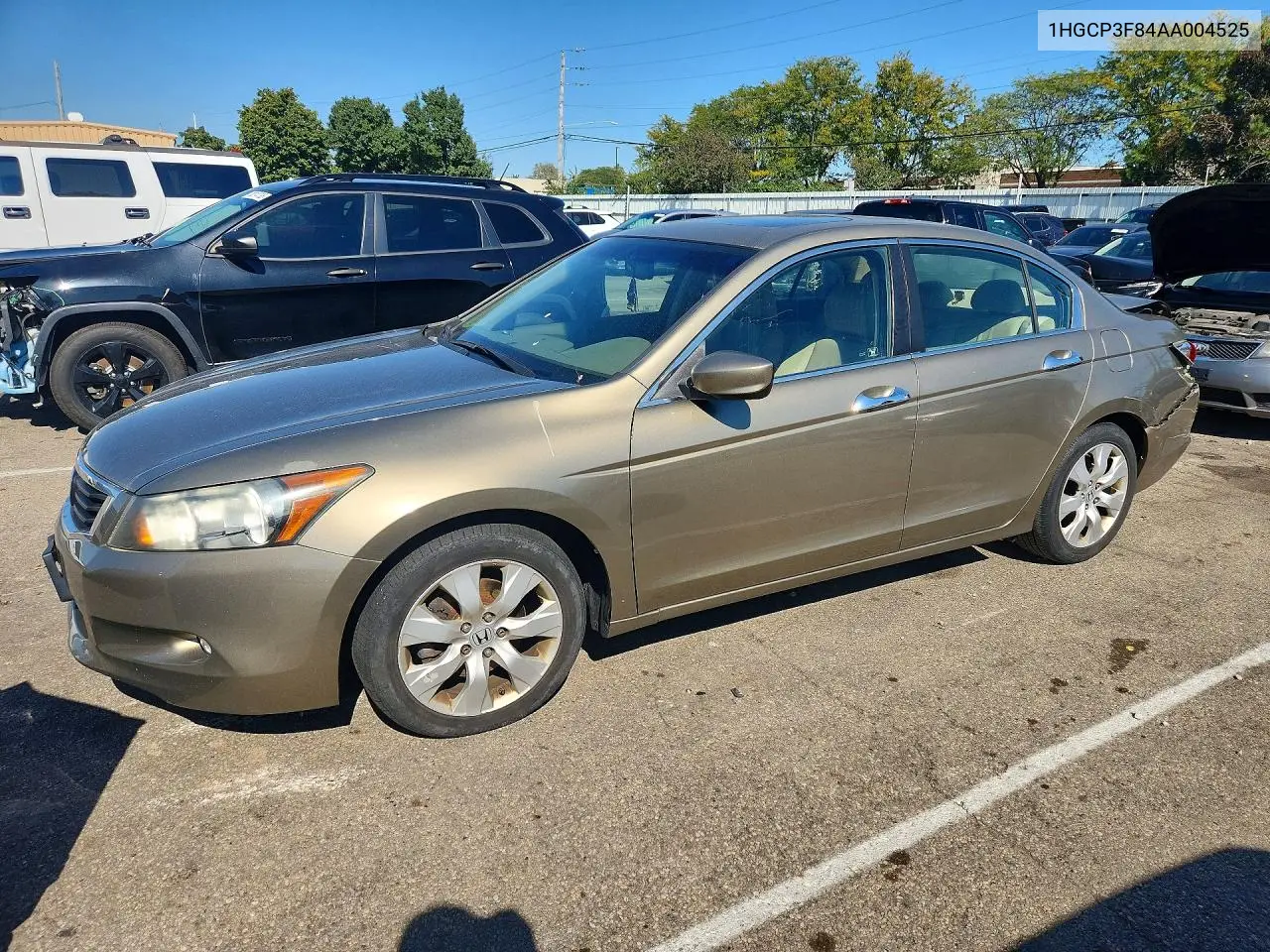 HONDA ACCORD 2010, VIN 1HGCP3F84AA004525