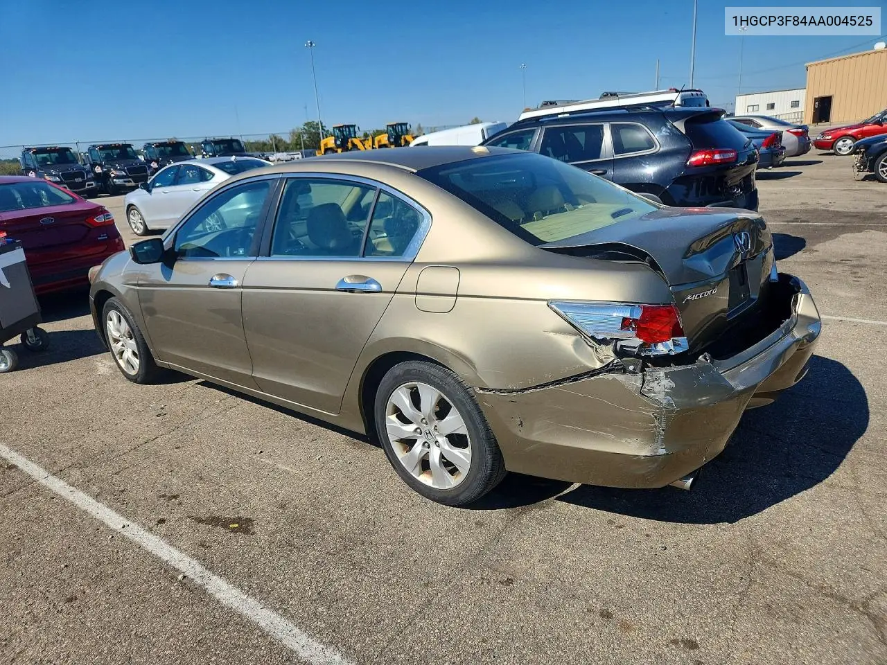 2010 HONDA ACCORD VIN 1HGCP3F84AA004525 — фото 2