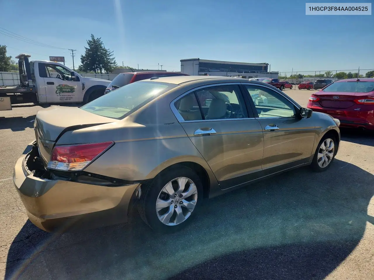 2010 HONDA ACCORD VIN 1HGCP3F84AA004525 — фото 3
