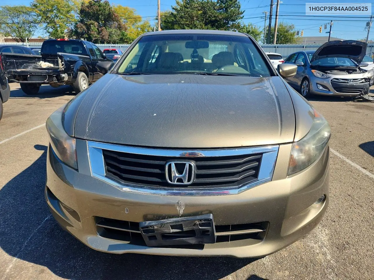 2010 HONDA ACCORD VIN 1HGCP3F84AA004525 — фото 5