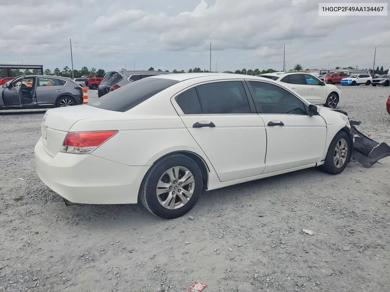 2010 HONDA ACCORD VIN 1HGCP2F49AA134467 — фото 3