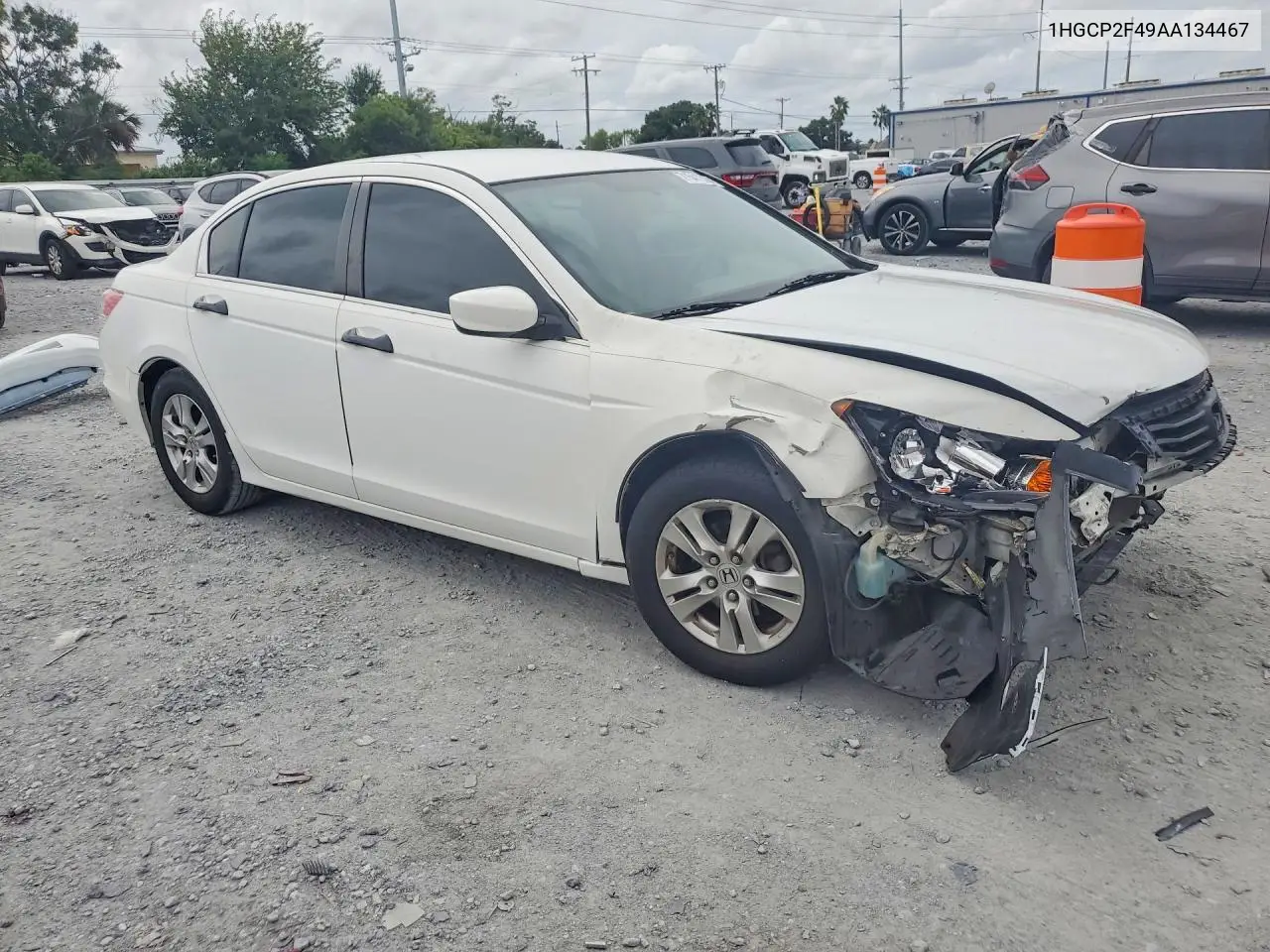 2010 HONDA ACCORD VIN 1HGCP2F49AA134467 — фото 4