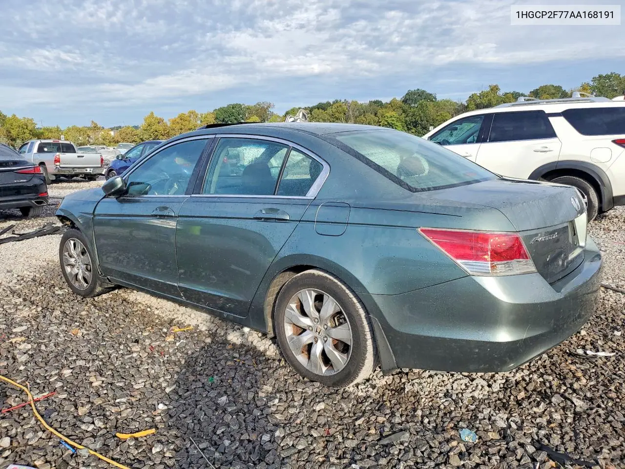 2010 HONDA ACCORD VIN 1HGCP2F77AA168191 — фото 2