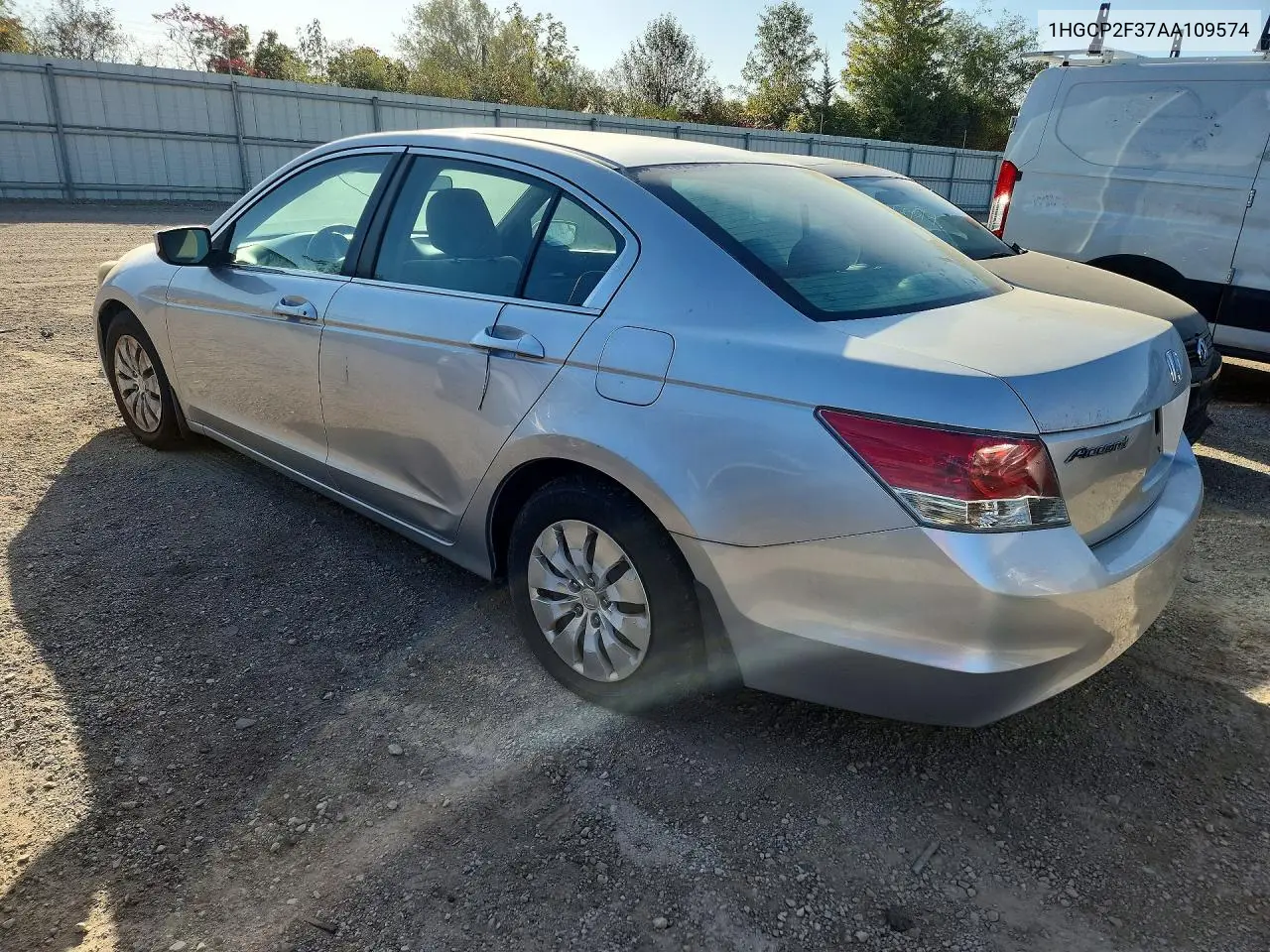 2010 HONDA ACCORD VIN 1HGCP2F37AA109574 — фото 2