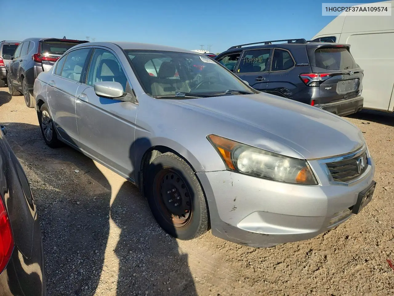 2010 HONDA ACCORD VIN 1HGCP2F37AA109574 — фото 4