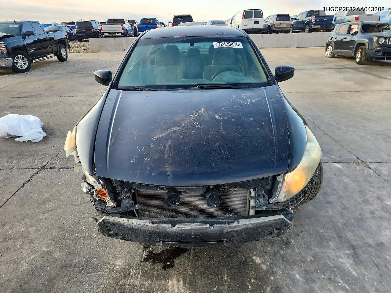 2010 HONDA ACCORD VIN 1HGCP2F32AA043208 — фото 5
