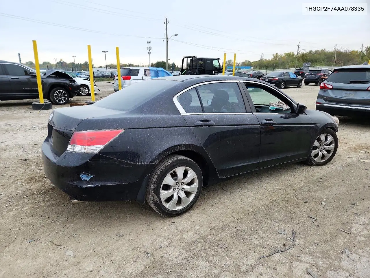 2010 HONDA ACCORD VIN 1HGCP2F74AA078335 — фото 3