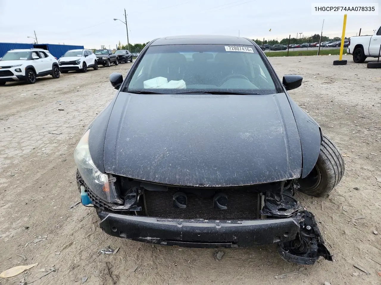 2010 HONDA ACCORD VIN 1HGCP2F74AA078335 — фото 5