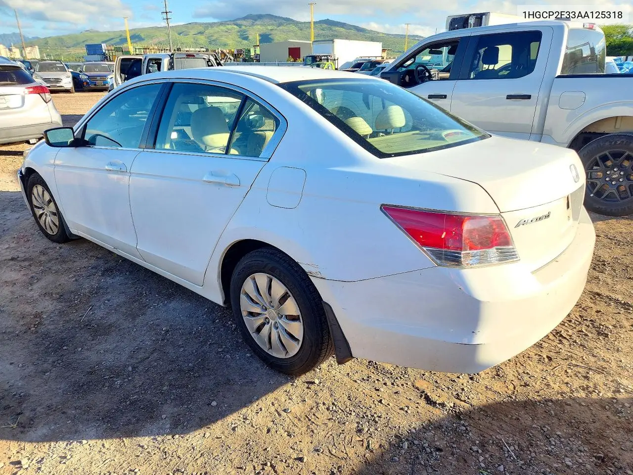 2010 HONDA ACCORD VIN 1HGCP2F33AA125318 — фото 2