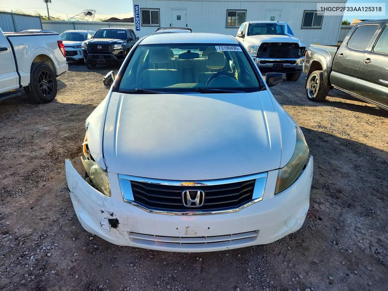 2010 HONDA ACCORD VIN 1HGCP2F33AA125318 — фото 5