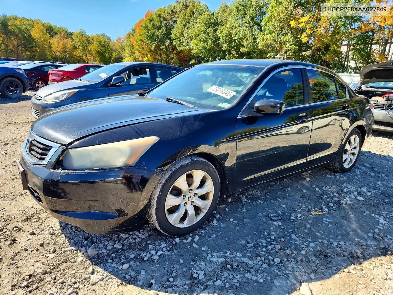HONDA ACCORD 2010, VIN 1HGCP2F8XAA027849