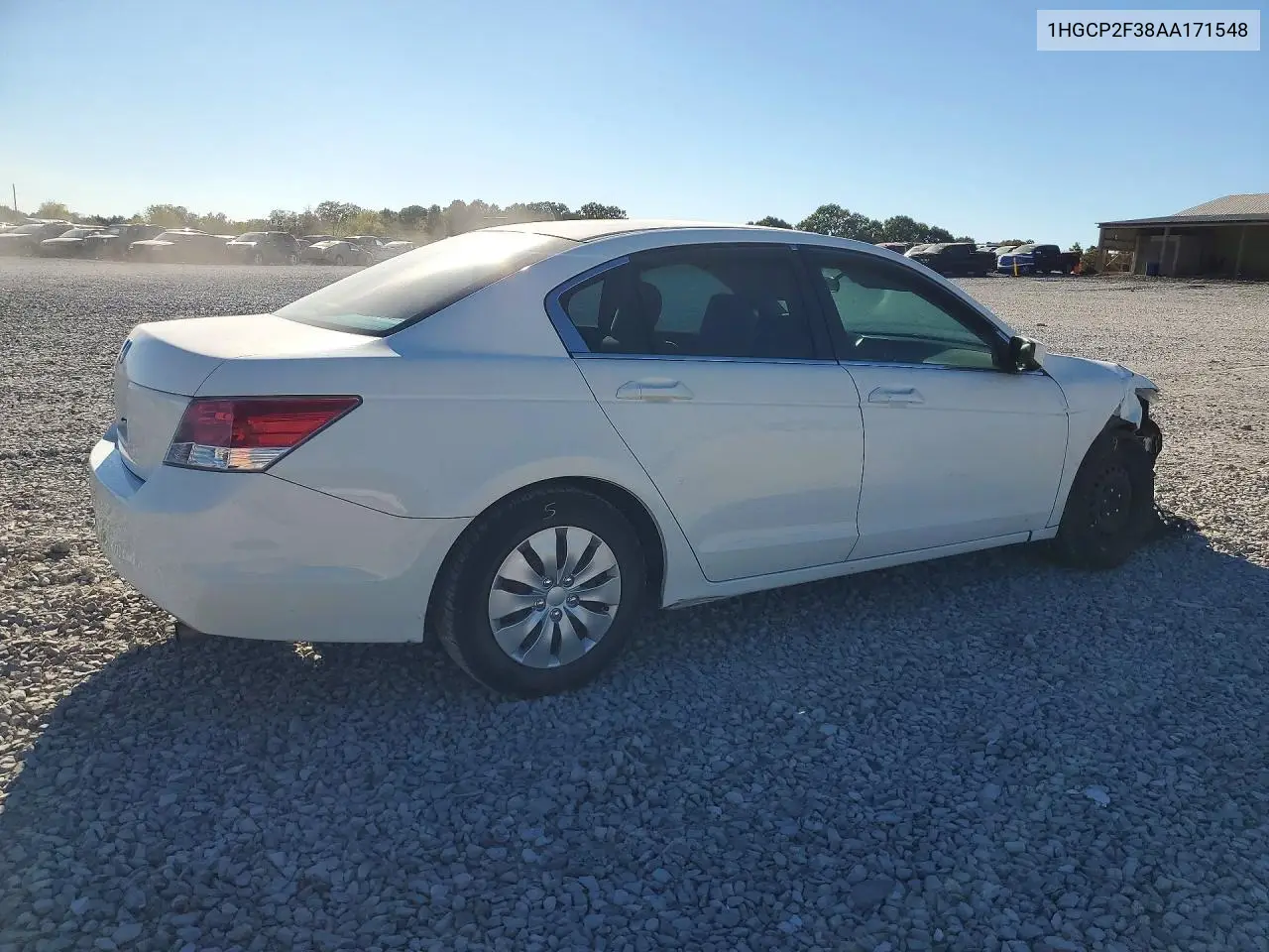 2010 HONDA ACCORD VIN 1HGCP2F38AA171548 — фото 3