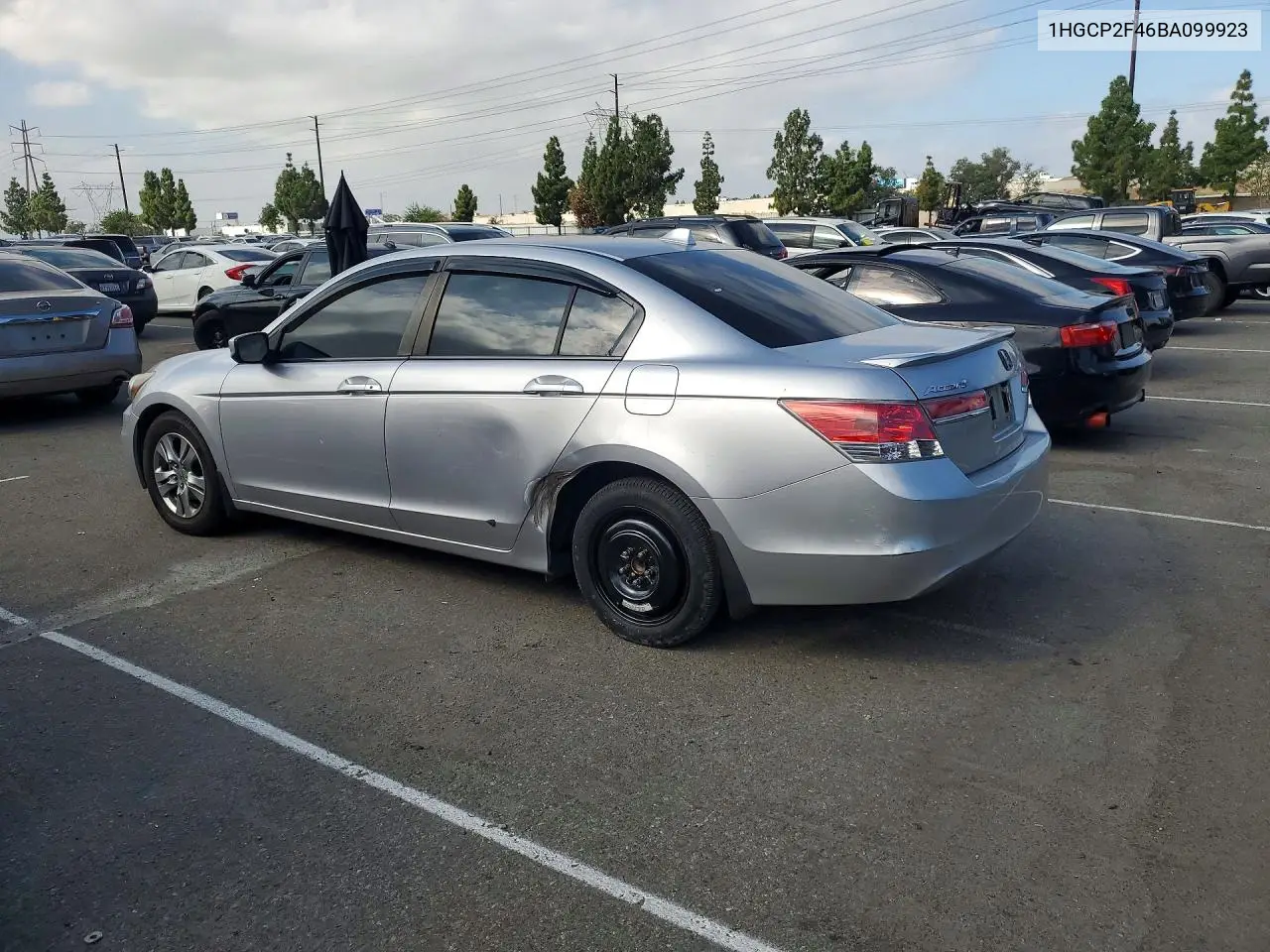2011 HONDA ACCORD VIN 1HGCP2F46BA099923 — фото 2
