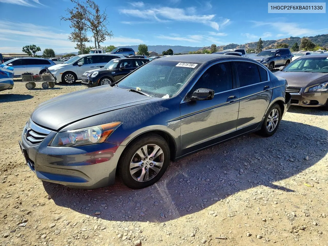 HONDA ACCORD 2011, VIN 1HGCP2F6XBA011330