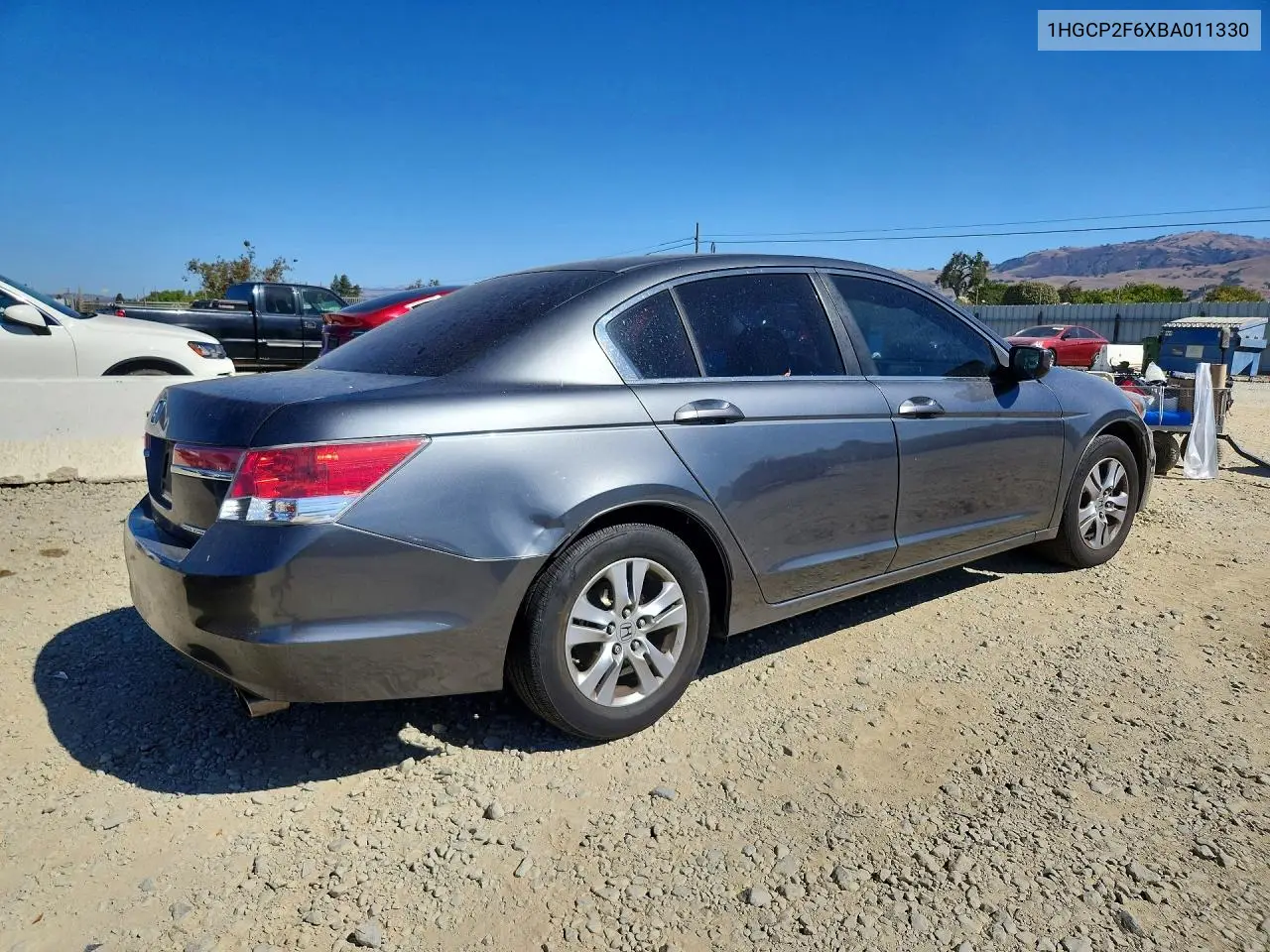 2011 HONDA ACCORD VIN 1HGCP2F6XBA011330 — фото 3