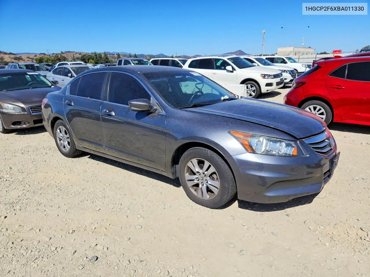 2011 HONDA ACCORD VIN 1HGCP2F6XBA011330 — фото 4