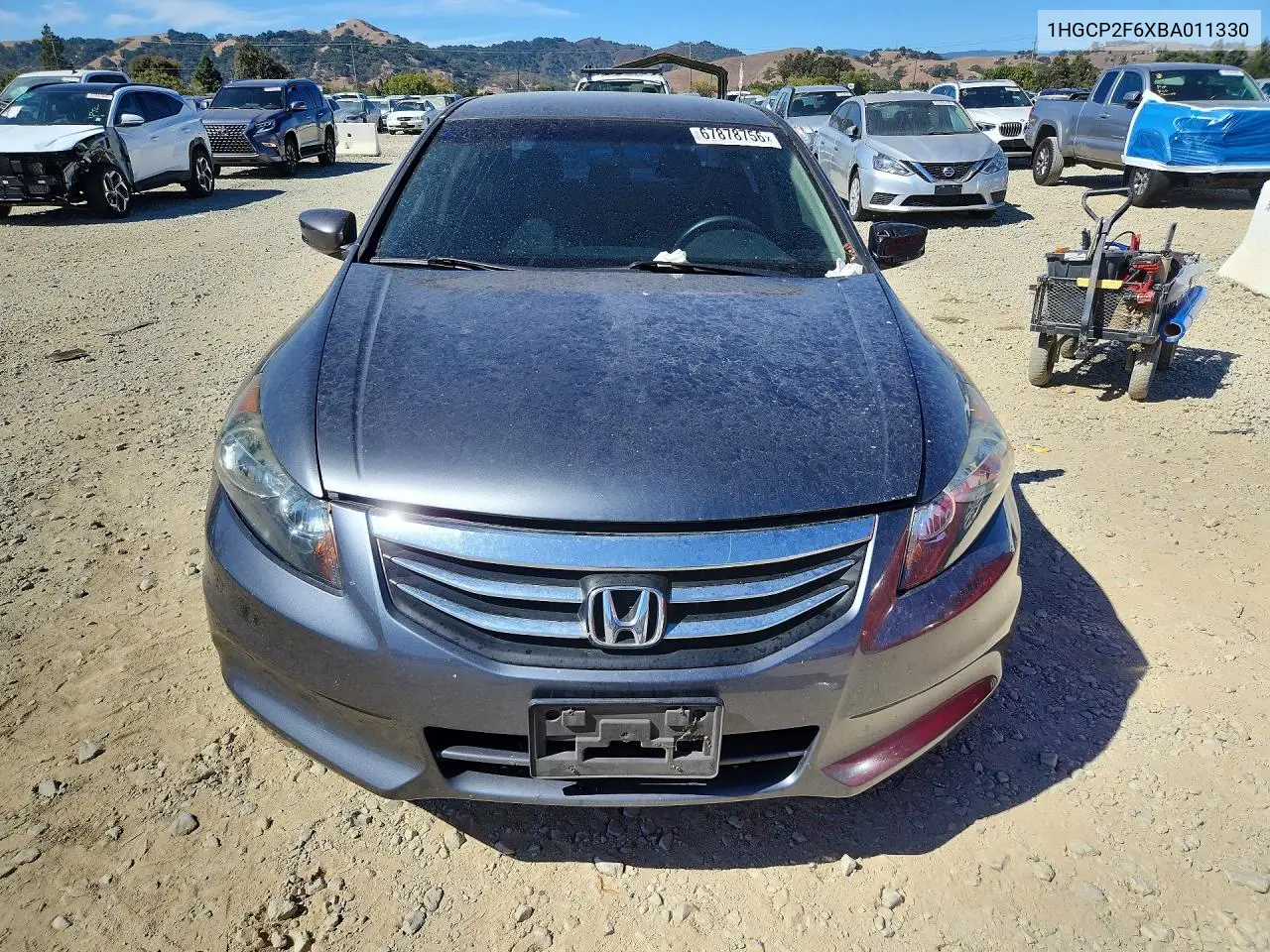 2011 HONDA ACCORD VIN 1HGCP2F6XBA011330 — фото 5