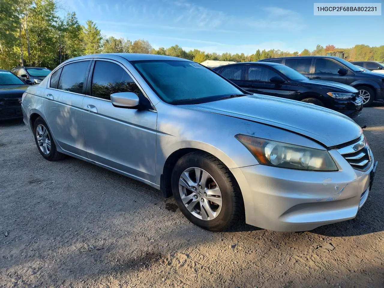 2011 HONDA ACCORD VIN 1HGCP2F68BA802231 — фото 4