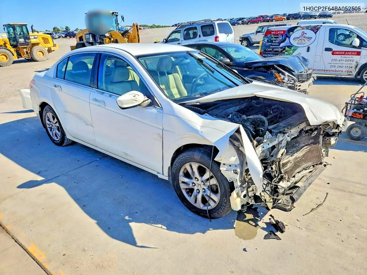 2011 HONDA ACCORD VIN 1HGCP2F64BA052505 — фото 4