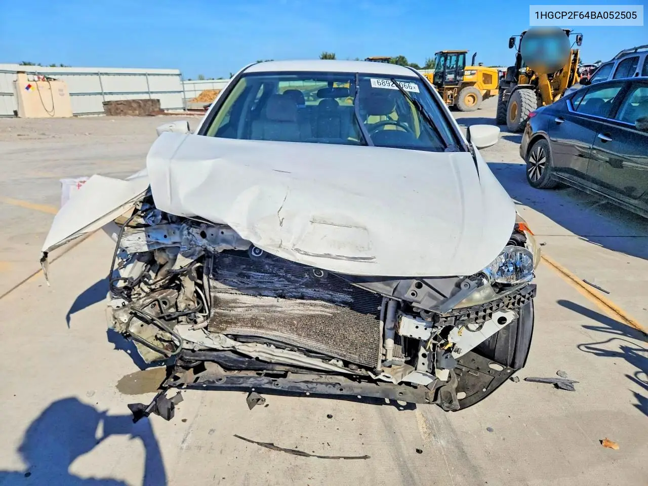 2011 HONDA ACCORD VIN 1HGCP2F64BA052505 — фото 5