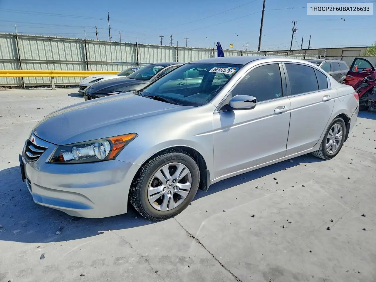 HONDA ACCORD 2011, VIN 1HGCP2F60BA126633