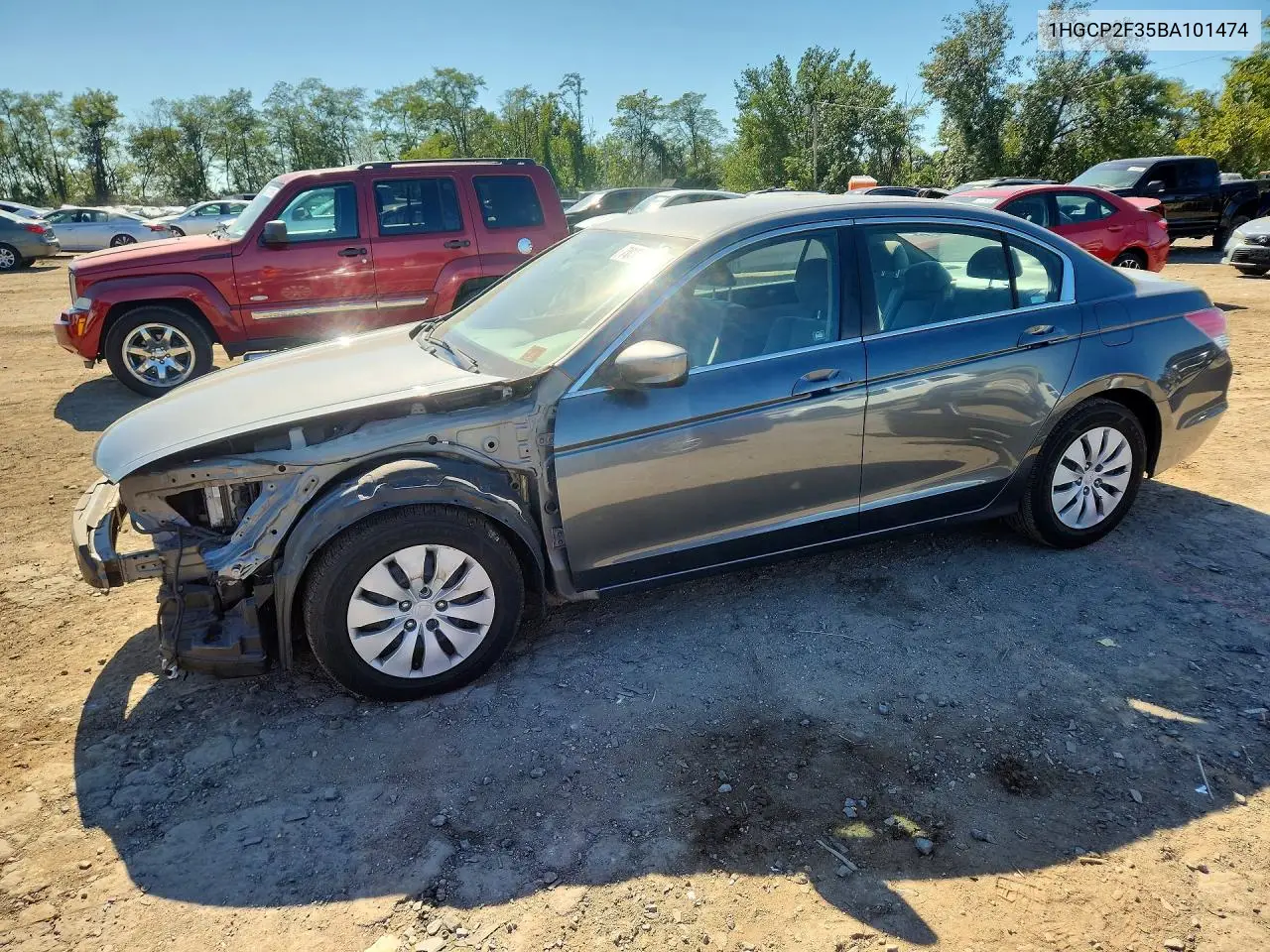 HONDA ACCORD 2011, VIN 1HGCP2F35BA101474