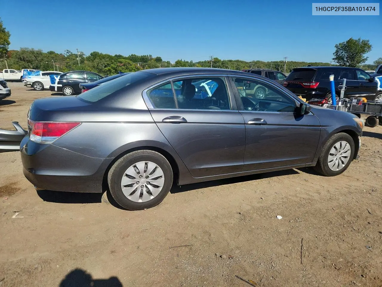 2011 HONDA ACCORD VIN 1HGCP2F35BA101474 — фото 3