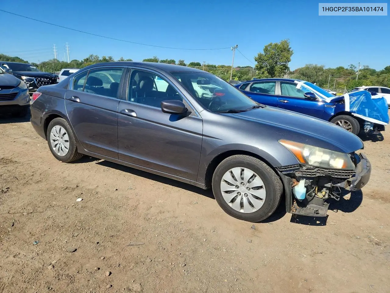 2011 HONDA ACCORD VIN 1HGCP2F35BA101474 — фото 4