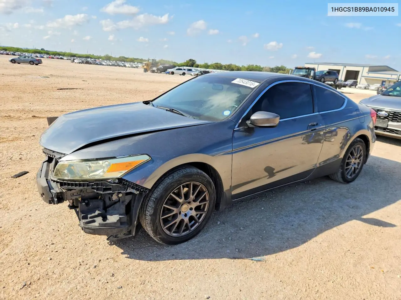 HONDA ACCORD 2011, VIN 1HGCS1B89BA010945