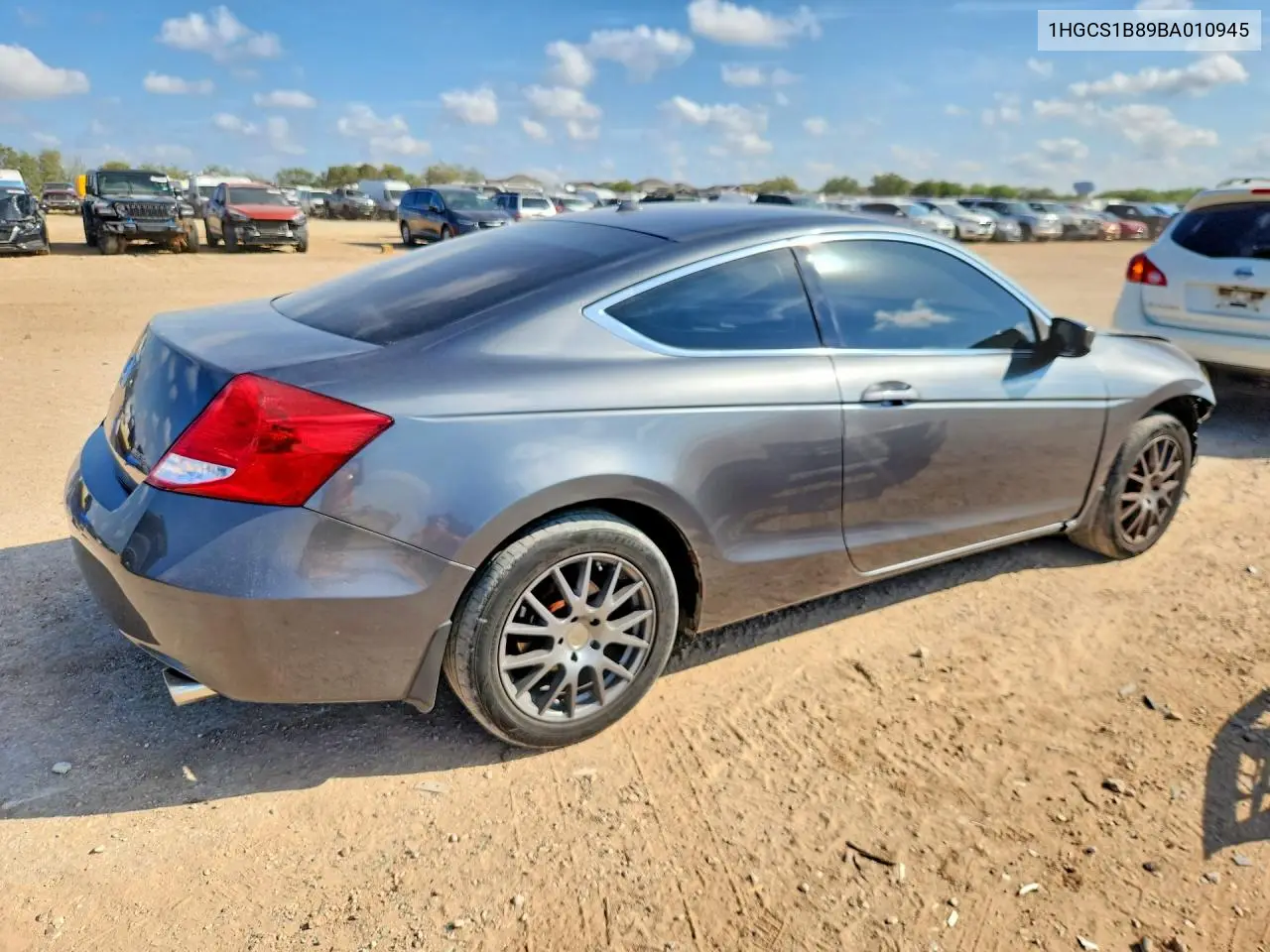 2011 HONDA ACCORD VIN 1HGCS1B89BA010945 — фото 3