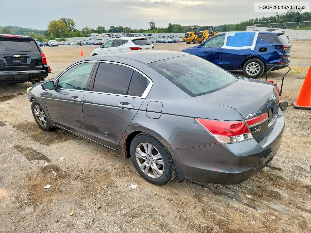 2011 HONDA ACCORD VIN 1HGCP2F64BA051063 — фото 2