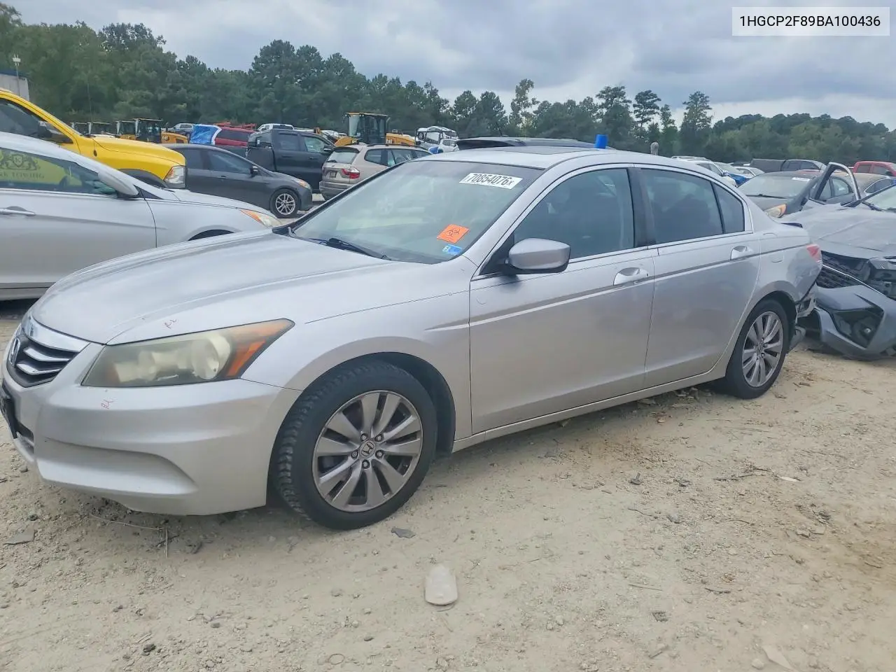 HONDA ACCORD 2011, VIN 1HGCP2F89BA100436