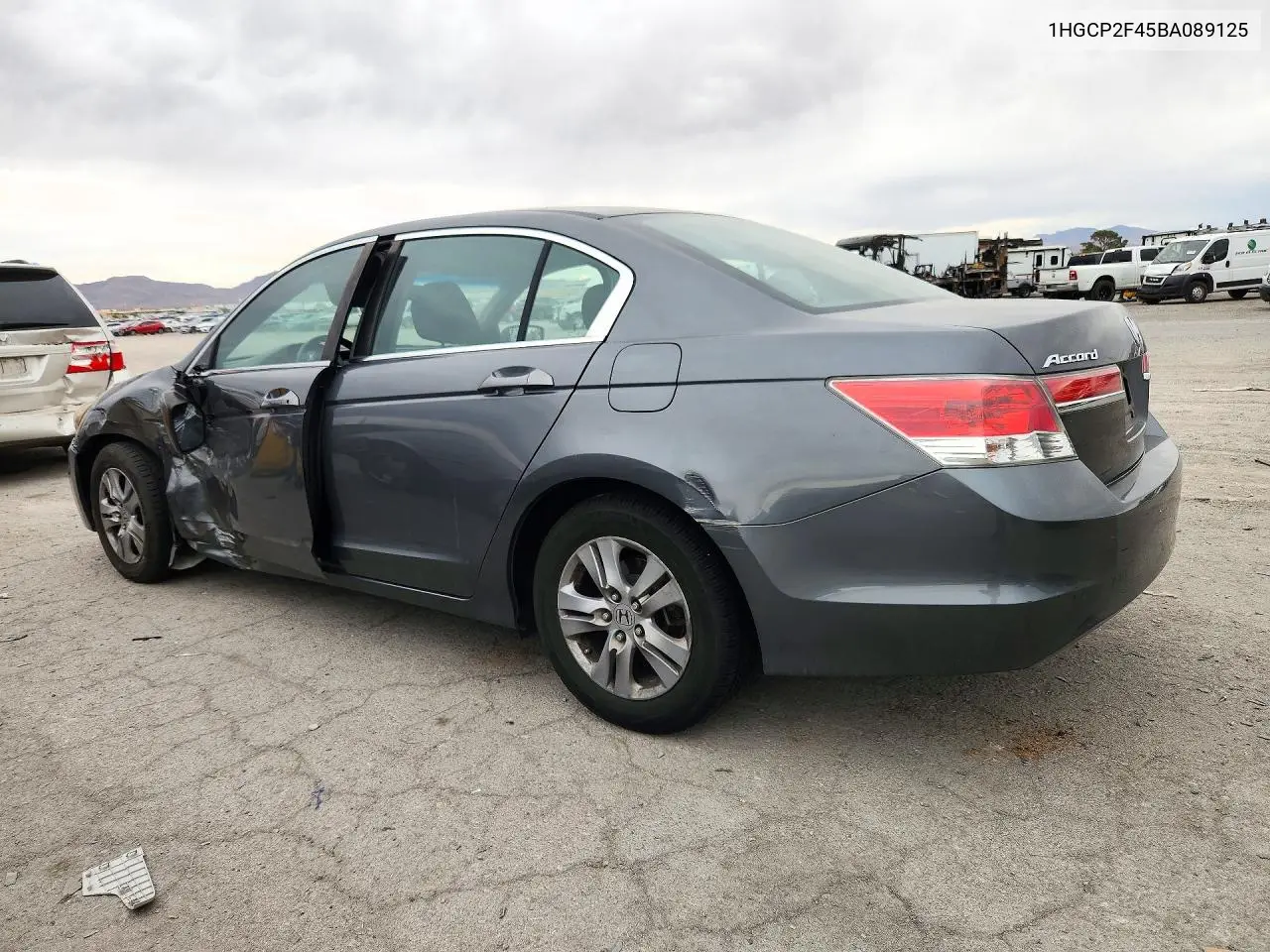 2011 HONDA ACCORD VIN 1HGCP2F45BA089125 — фото 2