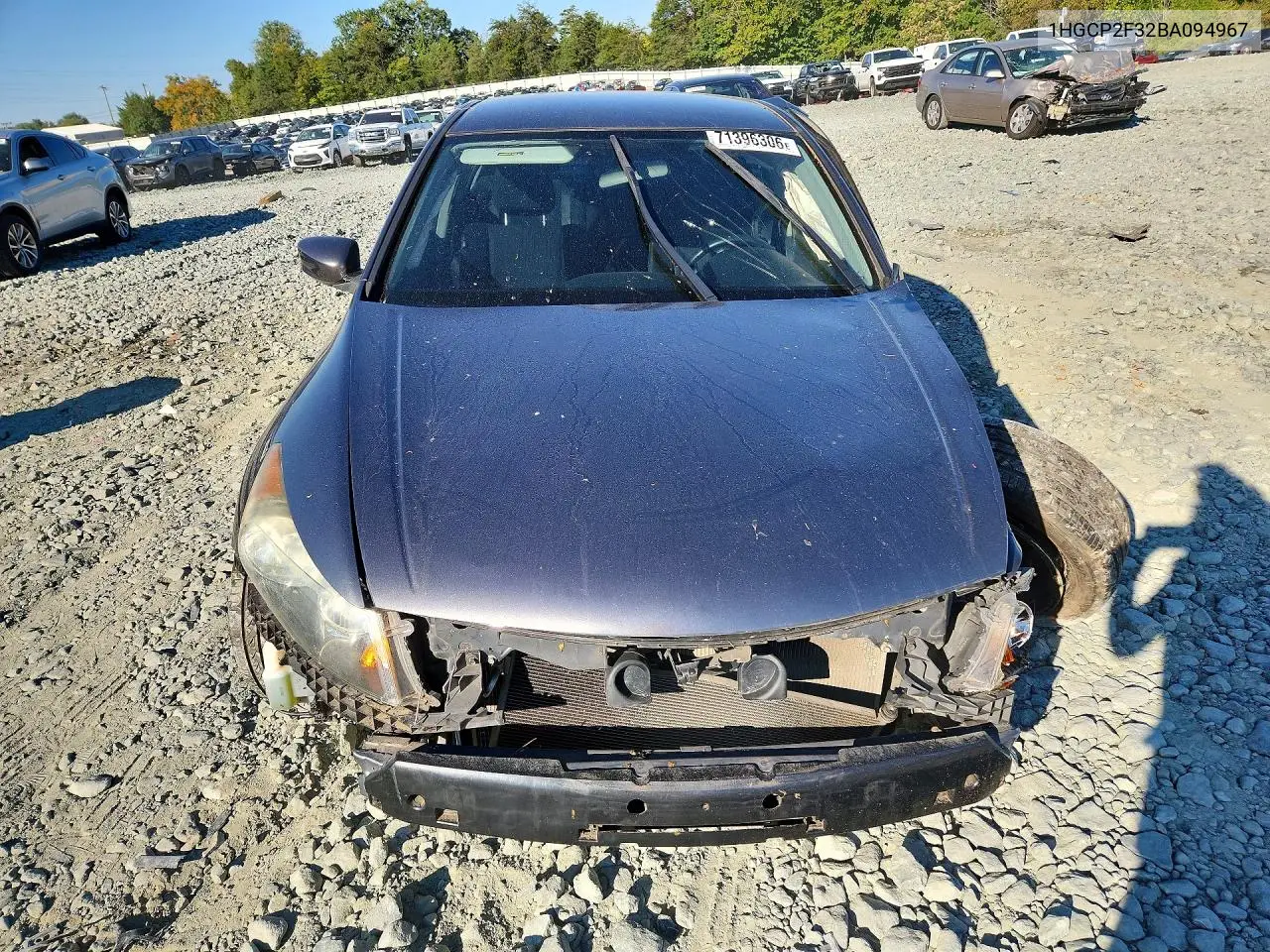 2011 HONDA ACCORD VIN 1HGCP2F32BA094967 — фото 5