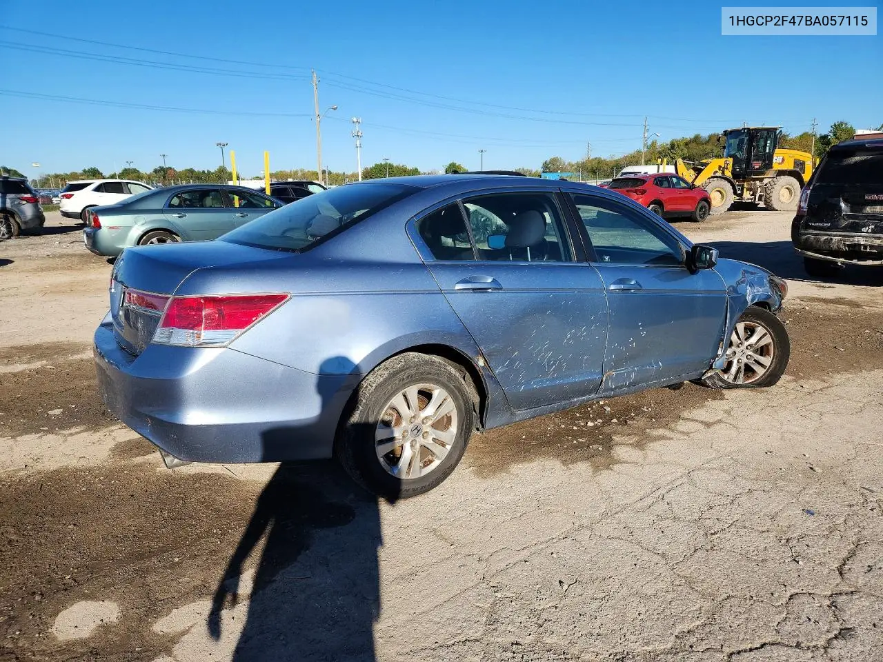 2011 HONDA ACCORD VIN 1HGCP2F47BA057115 — фото 3