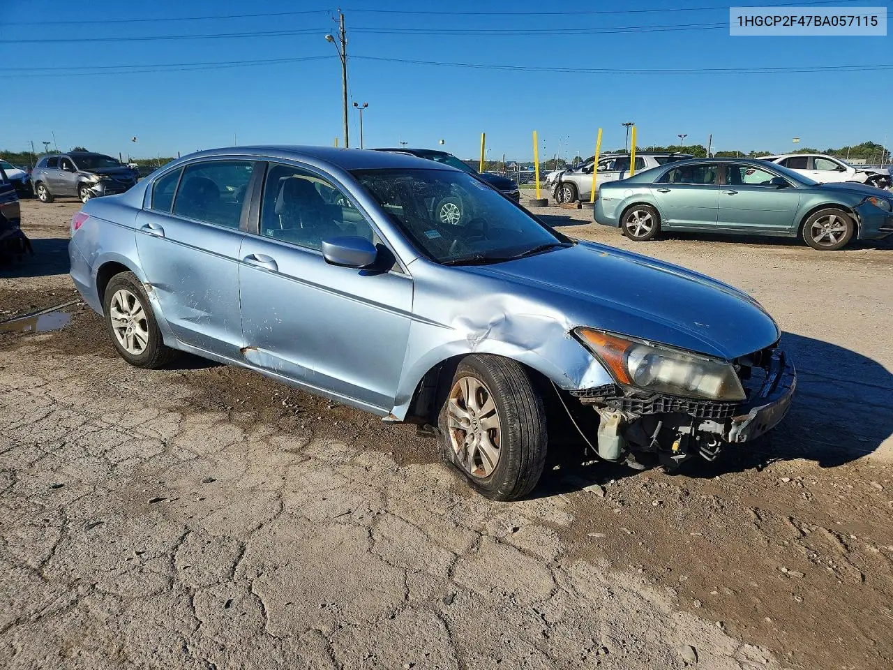 2011 HONDA ACCORD VIN 1HGCP2F47BA057115 — фото 4