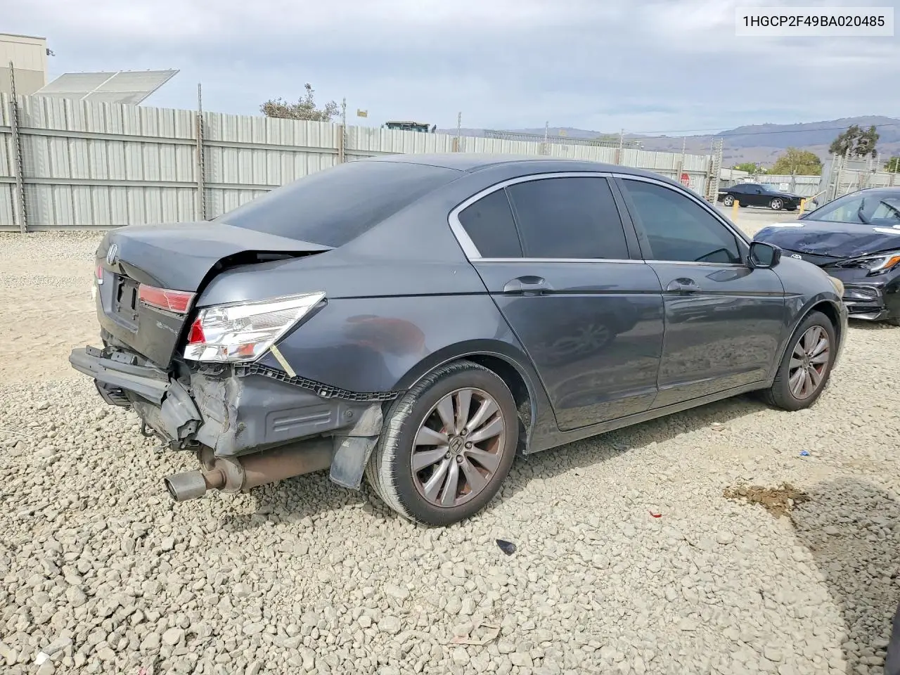 2011 HONDA ACCORD VIN 1HGCP2F49BA020485 — фото 3