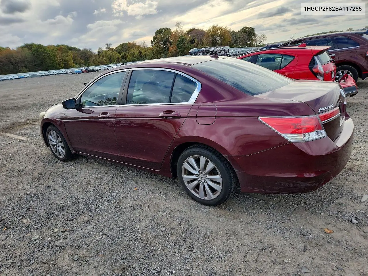 2011 HONDA ACCORD VIN 1HGCP2F82BA117255 — фото 2