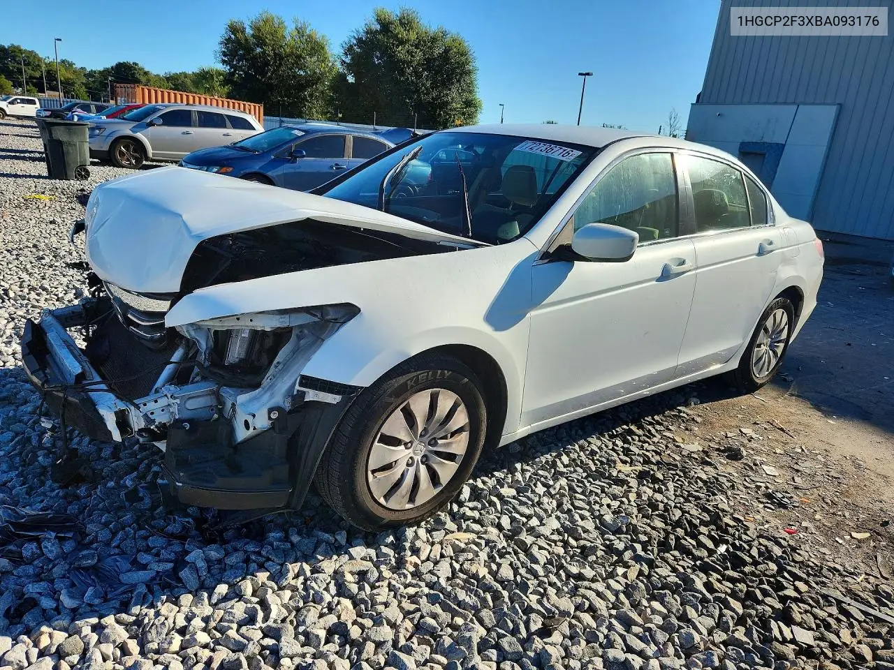 HONDA ACCORD 2011, VIN 1HGCP2F3XBA093176