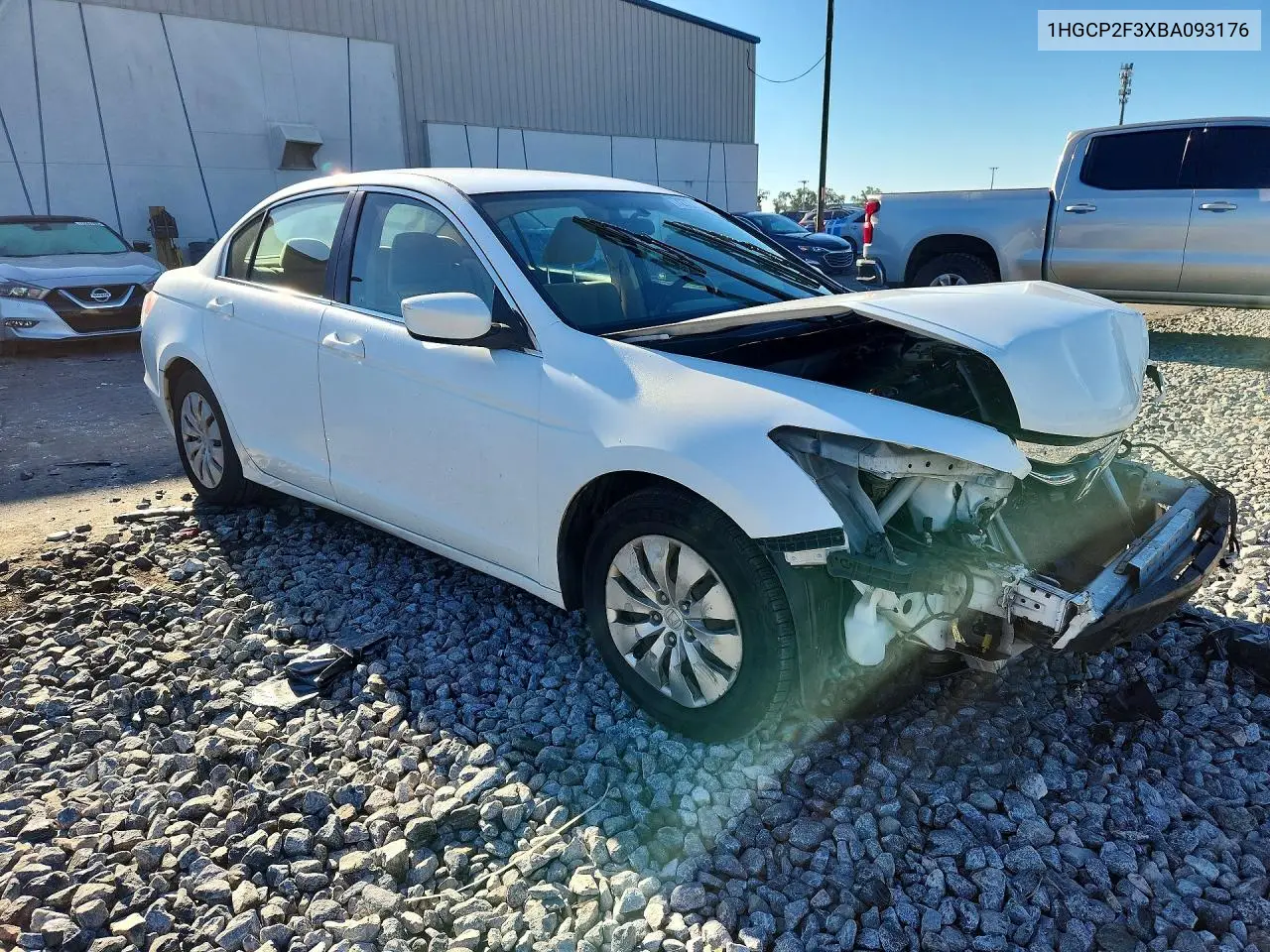2011 HONDA ACCORD VIN 1HGCP2F3XBA093176 — фото 4