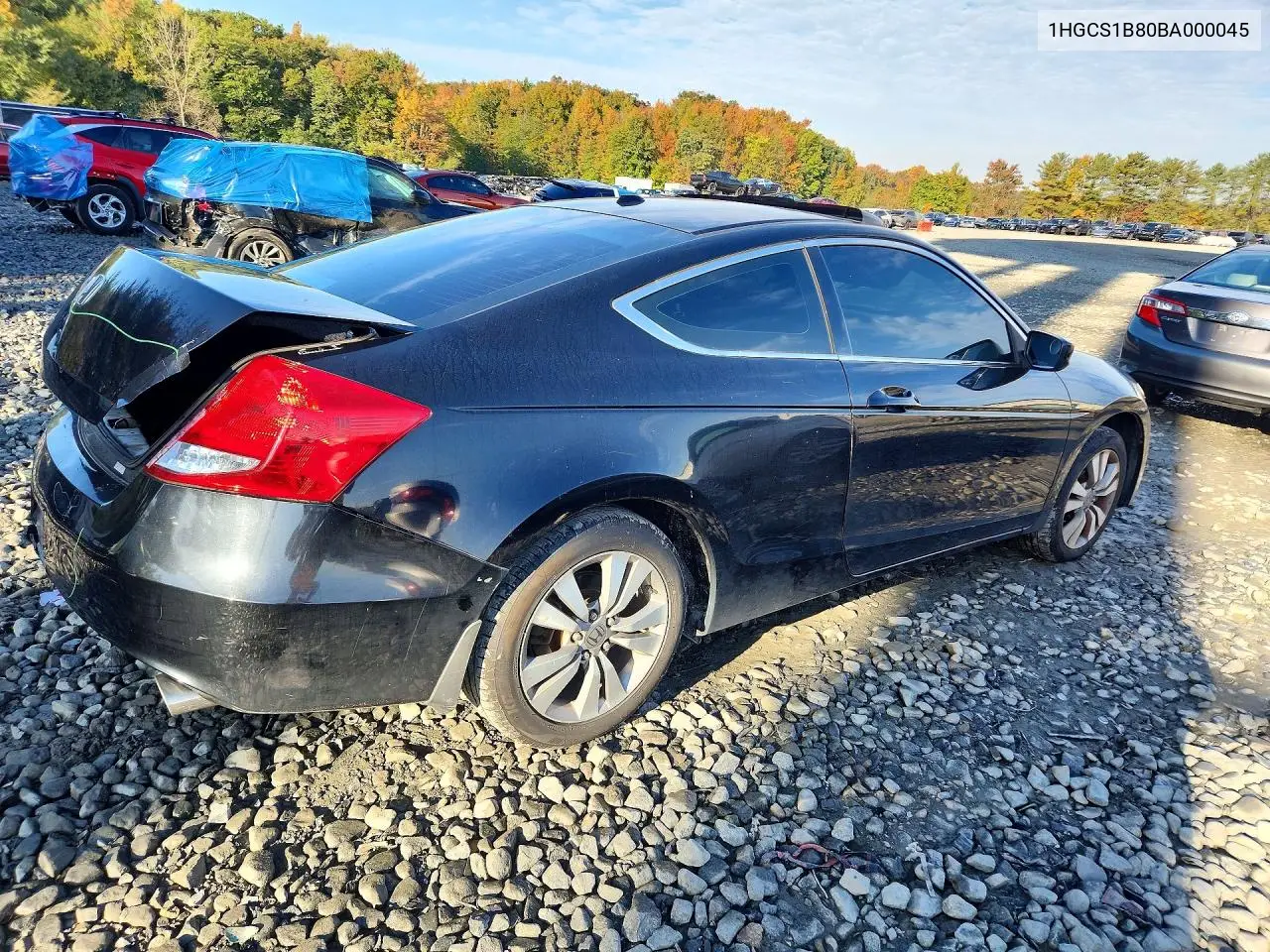 2011 HONDA ACCORD VIN 1HGCS1B80BA000045 — фото 3