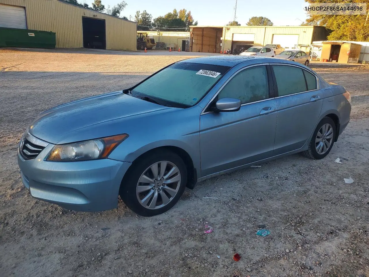 HONDA ACCORD 2011, VIN 1HGCP2F86BA144698