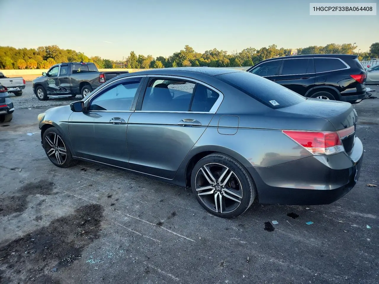 2011 HONDA ACCORD VIN 1HGCP2F33BA064408 — фото 2