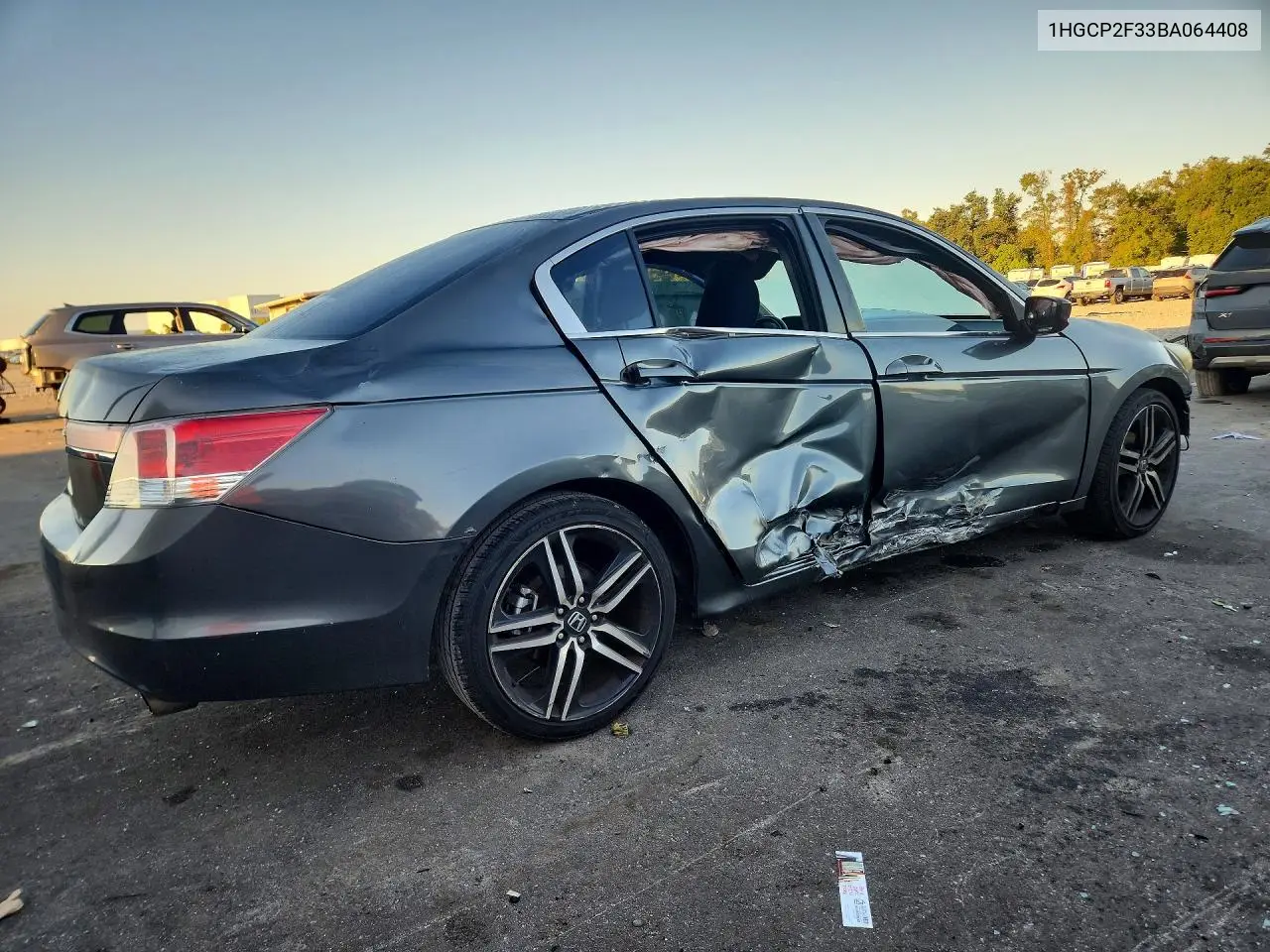 2011 HONDA ACCORD VIN 1HGCP2F33BA064408 — фото 3