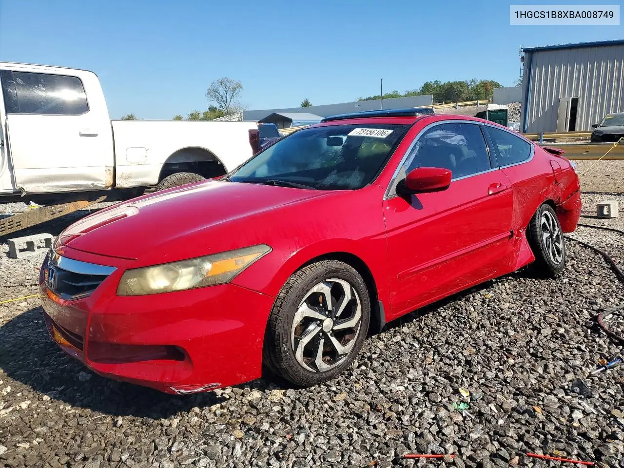 HONDA ACCORD 2011, VIN 1HGCS1B8XBA008749